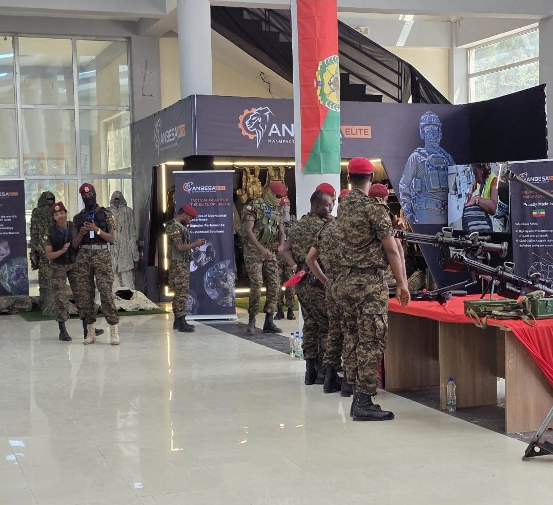 Exhibition display of tactical gear