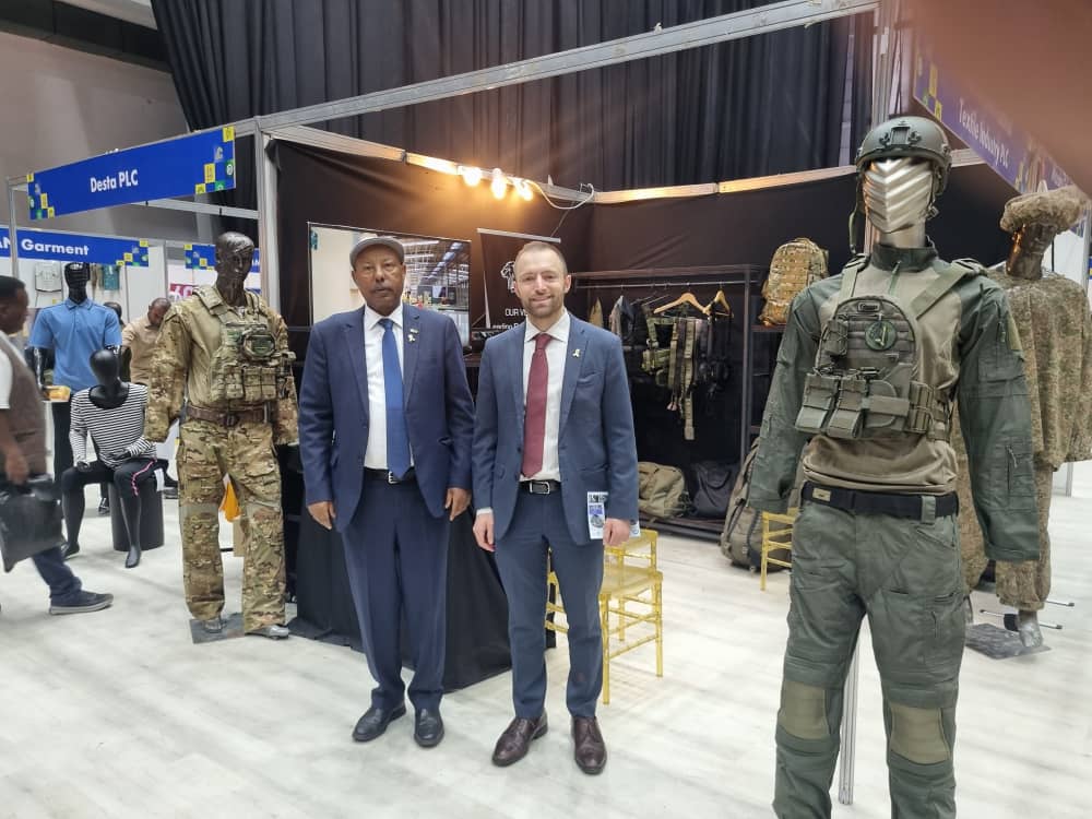 Tactical textile exhibition booth